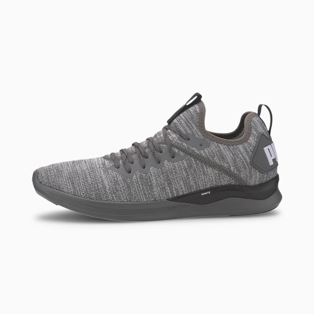 Puma IGNITE Flash evoKNIT Férfi Edzőcipő - Fekete/Fehér ( Hungary - OCBVE0972 )